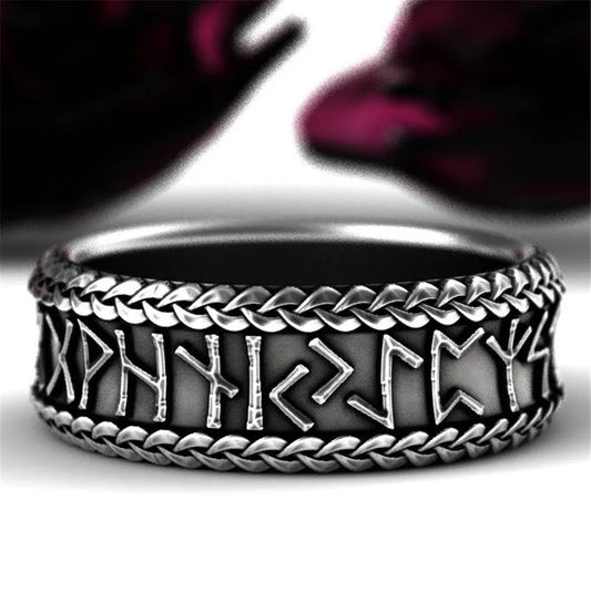 Vintage jewelry rune ring party cool accessories unisex unique gift motorcycle ring
