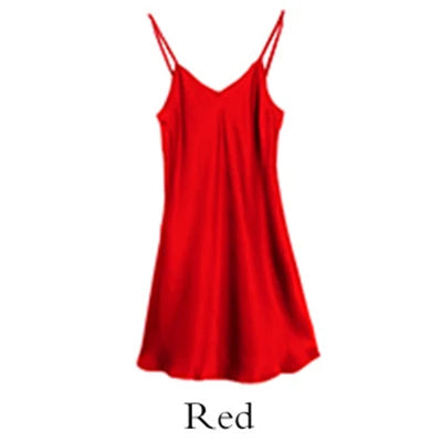 Sleeping dress 100% Real Silk Full slips nighties for women Long Camisole Chemise Bridesmaid mini dress V-Neck