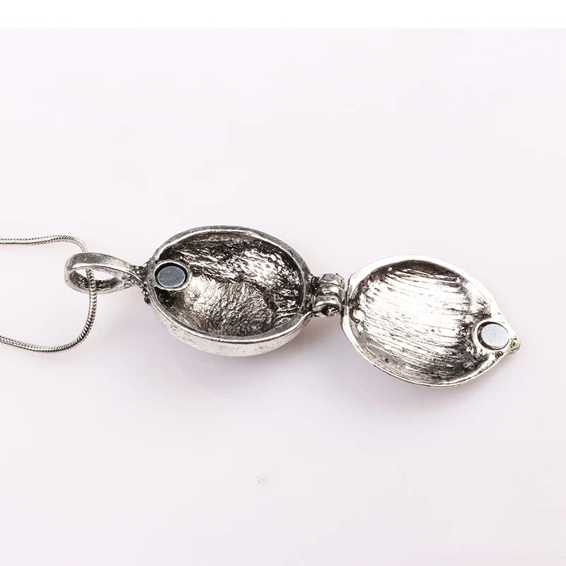 Movie Vampire Diaries Necklace Classic Elena Gilbert Locket Pendant Necklaces Women Men Cosplay Jewelry