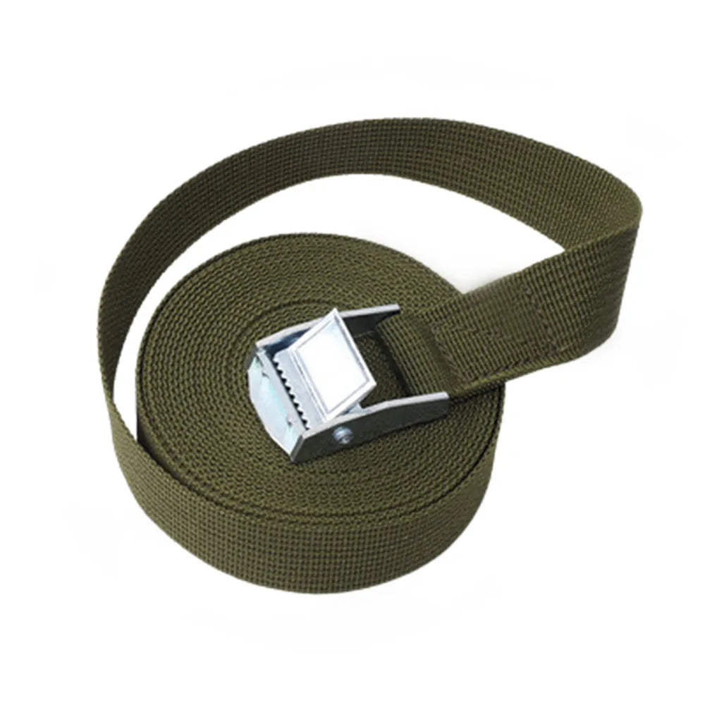 1M Buckle Tie-Down Belt cargo straps for Car motorcycle bike With Metal Buckle Tow Rope Strong Ratchet Belt for Luggage Bag