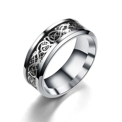 02 2024 Dragon Ring For Men Women Wedding Stainless Steel Jewelry