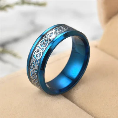02 2024 Dragon Ring For Men Women Wedding Stainless Steel Jewelry