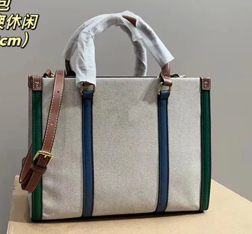 Luxury Canvas Women's Handbag Designer Style Casual Tote Bag