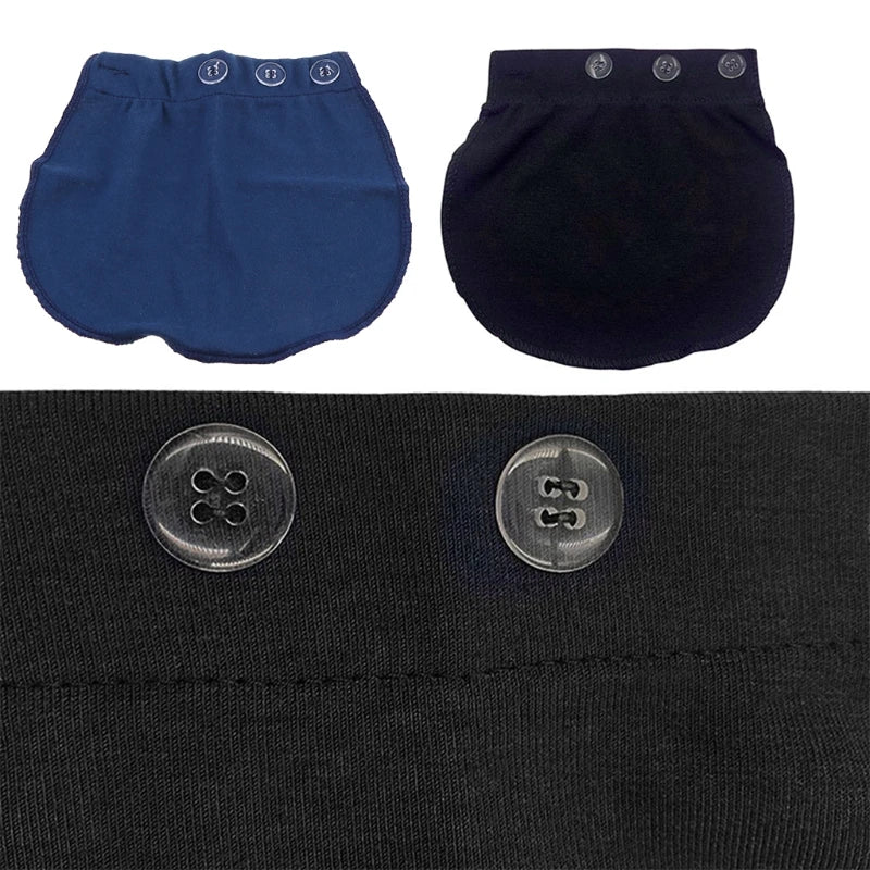 Maternity Pregnancy Waistband Belt Soft Adjustable Elastic Pants Lengthening Waist Extenders Button Mother Loose Pants Belt