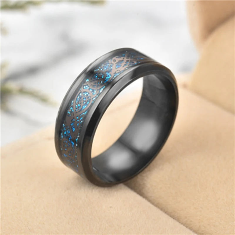 02 2024 Dragon Ring For Men Women Wedding Stainless Steel Jewelry