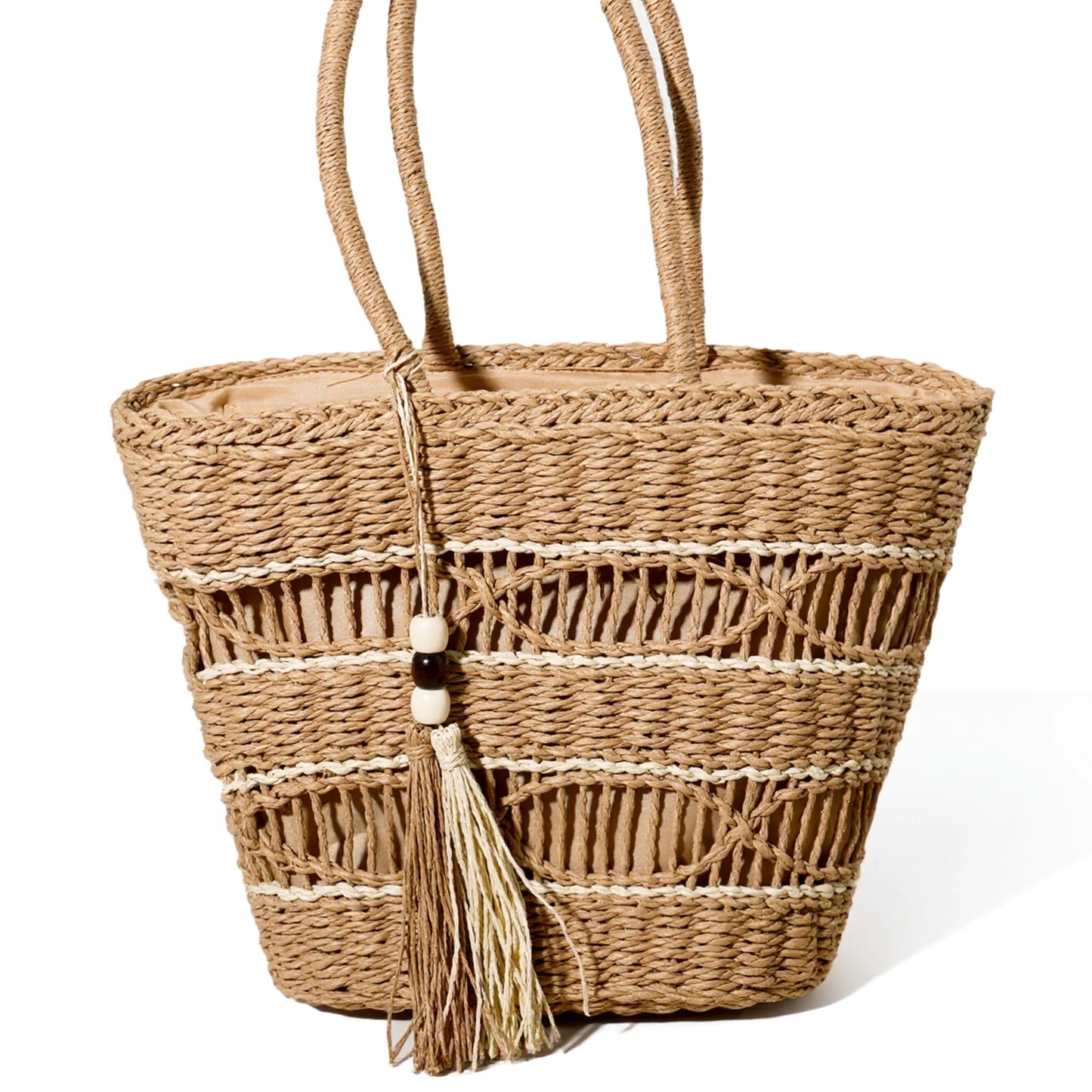 Fashion Woven Hollow Shoulder Bag Straw Summer Handbag Beach Travel Handbag Women's Bag Women's Crossbody Bag
