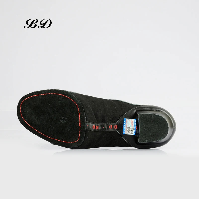 BD454 DANCE SHOES Latin Shoes Ballroom MEN Shoe Modern JAZZ Genuine Leather Profession For the Game Sweat Inside Deodorant 4.5CM