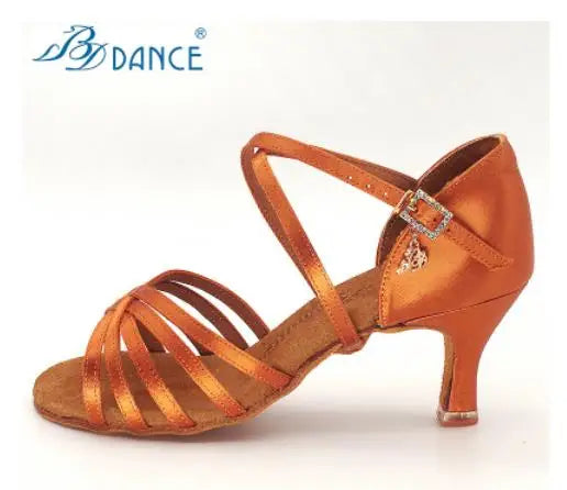 BD Latin Dance Shoes Authentic Female Soft-Soled Dancing Professional National Standard BDSALSA 216 Ballroom FREE BAG BDDANCE