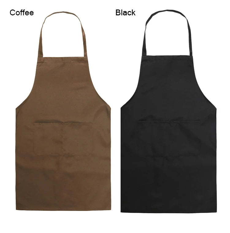 Korean Fashion Women Men Apron Kitchen Cooking Chef Cleaning Restaurant Waitress Apron Custom Print Logo Gift Aprons Wholesale