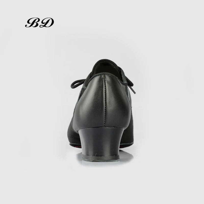 BD454 DANCE SHOES Latin Shoes Ballroom MEN Shoe Modern JAZZ Genuine Leather Profession For the Game Sweat Inside Deodorant 4.5CM