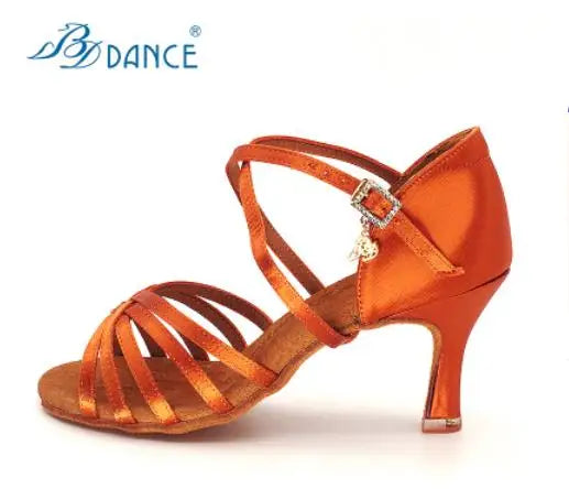BD Latin Dance Shoes Authentic Female Soft-Soled Dancing Professional National Standard BDSALSA 216 Ballroom FREE BAG BDDANCE