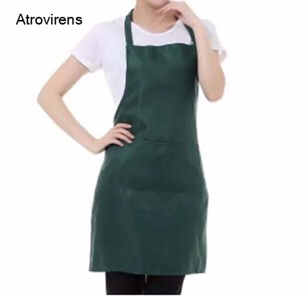 Korean Fashion Women Men Apron Kitchen Cooking Chef Cleaning Restaurant Waitress Apron Custom Print Logo Gift Aprons Wholesale