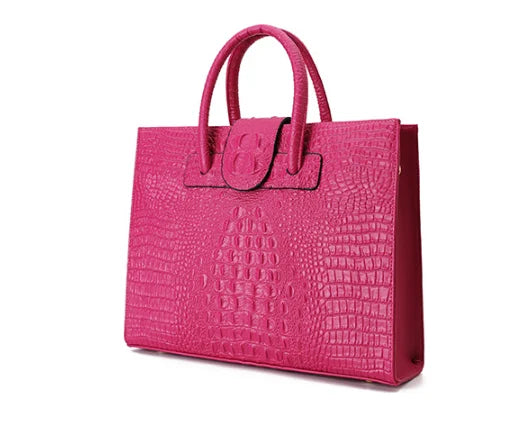 Two Sizes alligator Pattern Handbags Ladies New Trend Luxury Bags Shoulder Real Leather crocodile Handbag Fashion Womens Handbag