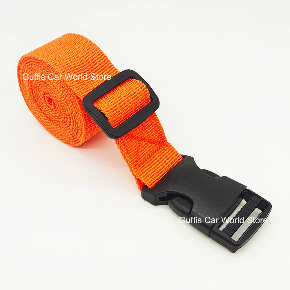 1.5M Buckle Tie-Down Belt Cargo Straps for Car Motorcycle Bike with PP Buckle Tow Rope Strong Card Buckle Belt for Luggage Bag
