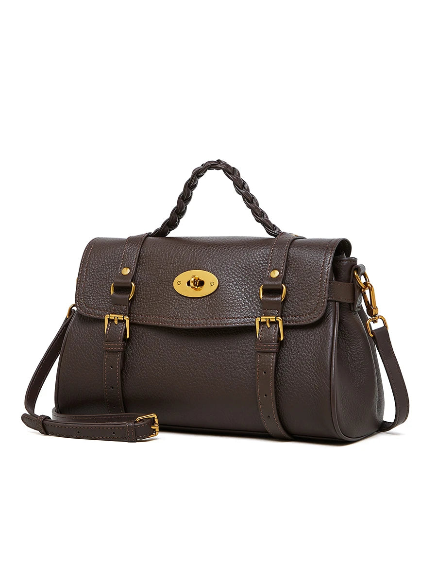 Luxury Leather Ladies Handbags for Women 100% Genuine Messenger Shoulder Tote Crossbody Bags Manufacturer Dropshipping 2025