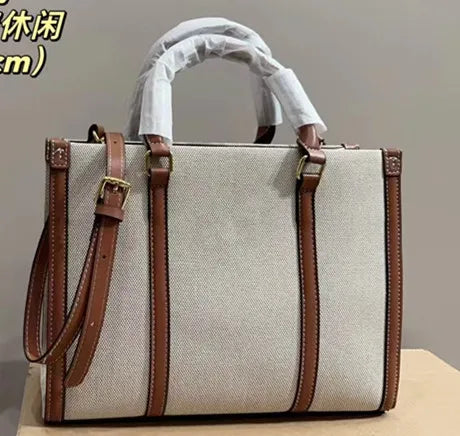Luxury Canvas Women's Handbag Designer Style Casual Tote Bag
