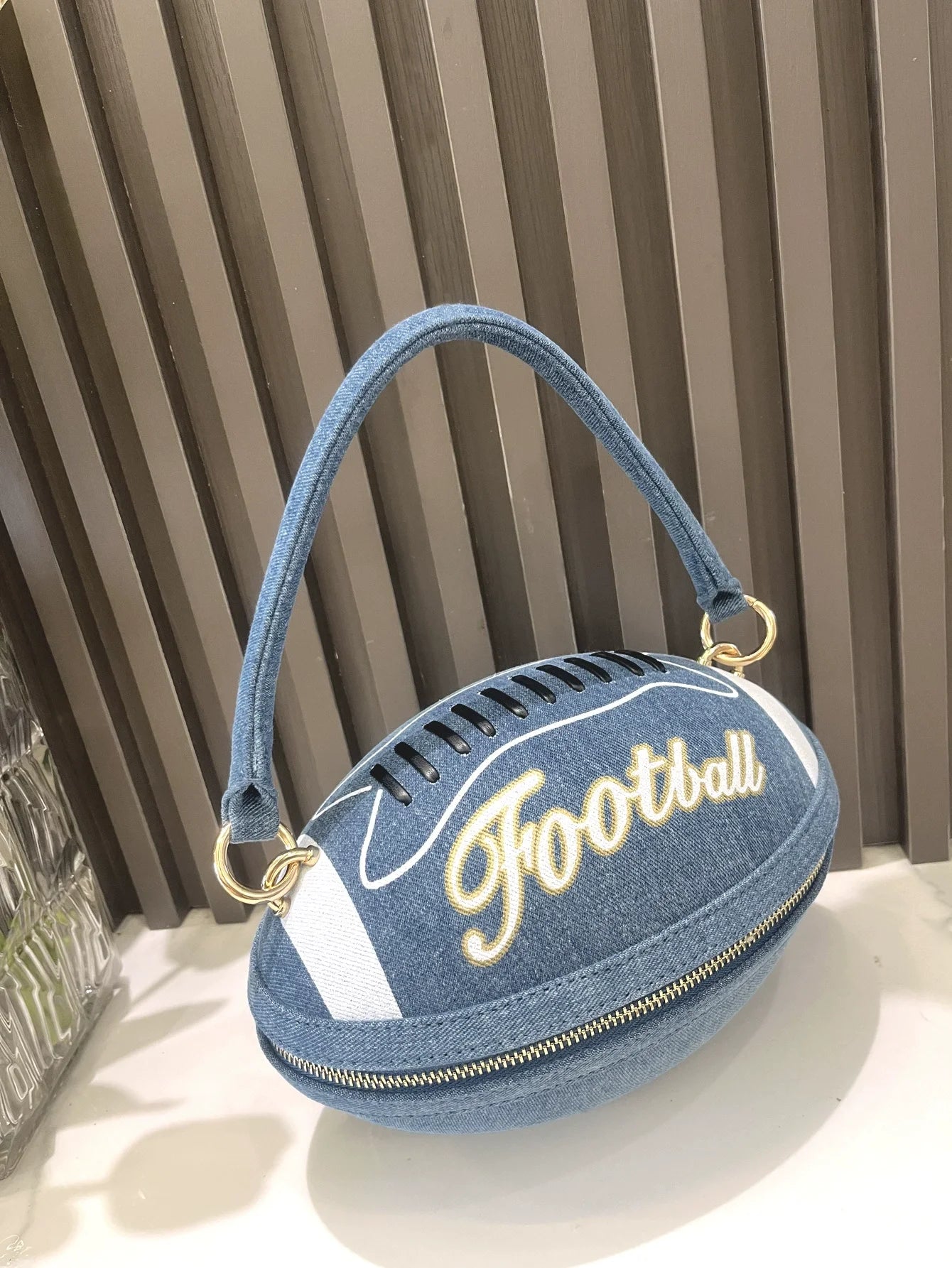 Women's for Pink Rugby & Basketball Zipper Closure Handbag Casual Tote with Economical Polyester Lining Upgraded Purse Bag