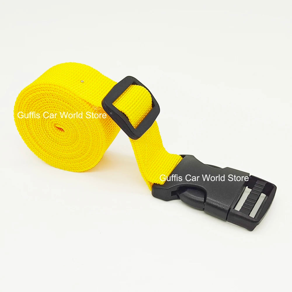 1.5M Buckle Tie-Down Belt Cargo Straps for Car Motorcycle Bike with PP Buckle Tow Rope Strong Card Buckle Belt for Luggage Bag