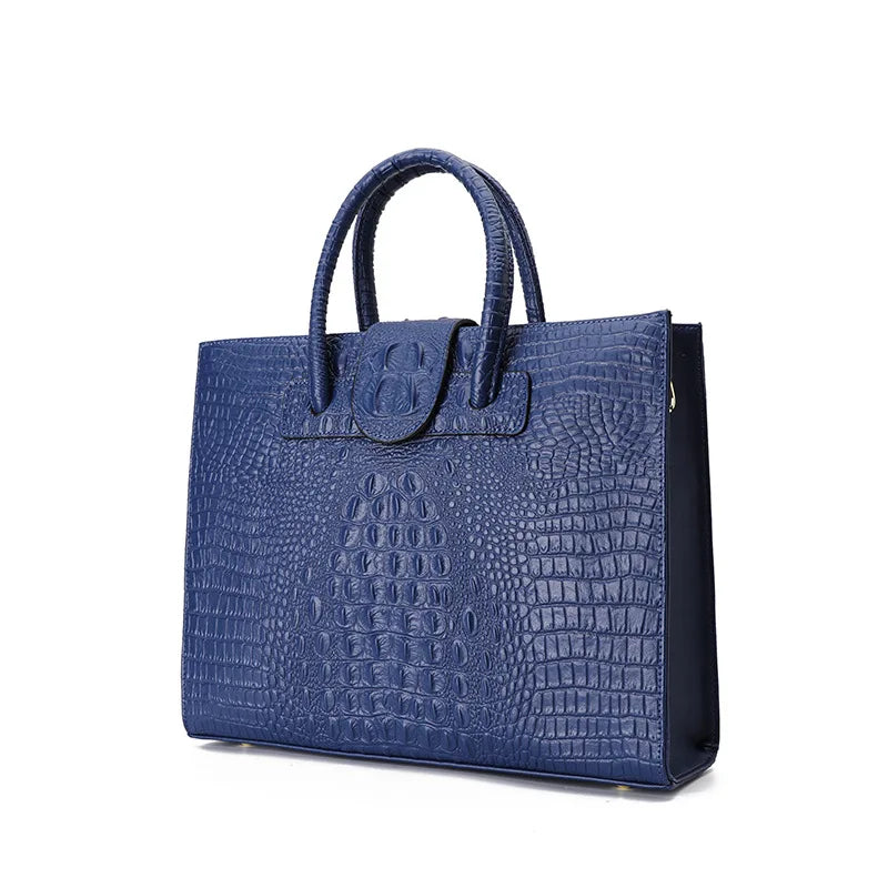 Two Sizes alligator Pattern Handbags Ladies New Trend Luxury Bags Shoulder Real Leather crocodile Handbag Fashion Womens Handbag