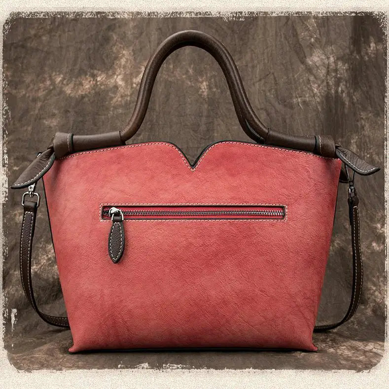 Westal Top Handle Lady Bags Handmade Vintage Hobo Crossbody Handbags Tote Bag Genuine Leather Shoulder for Women