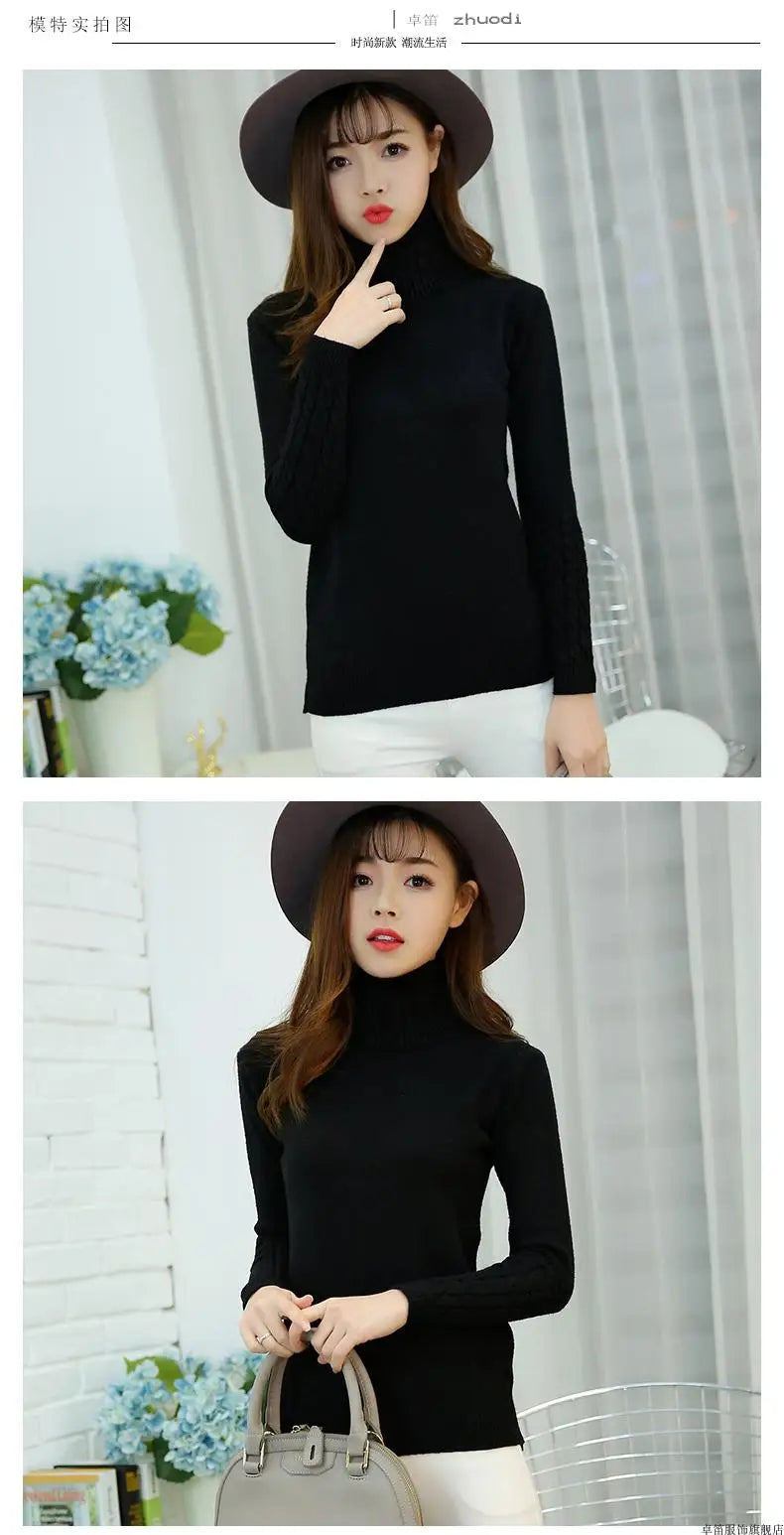 Sweater Female 2025 Autumn Winter Cashmere Knitted Women Sweater And Pullover Female Tricot Jersey Jumper Pull Femme