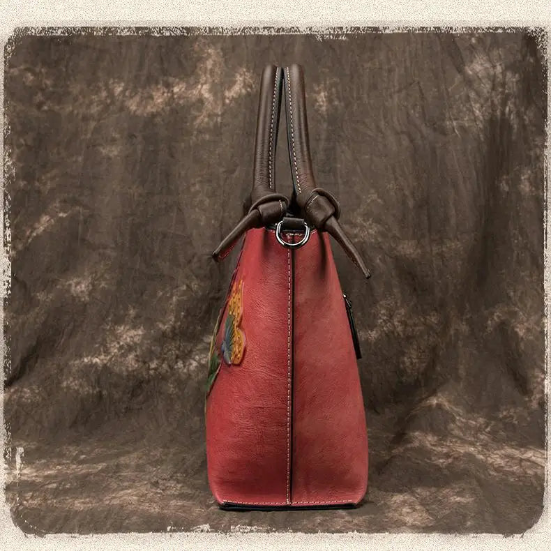Westal Top Handle Lady Bags Handmade Vintage Hobo Crossbody Handbags Tote Bag Genuine Leather Shoulder for Women