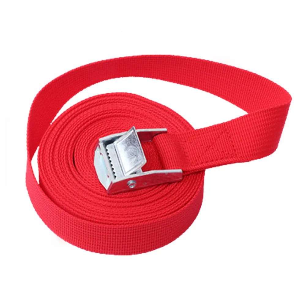 1M Buckle Tie-Down Belt cargo straps for Car motorcycle bike With Metal Buckle Tow Rope Strong Ratchet Belt for Luggage Bag
