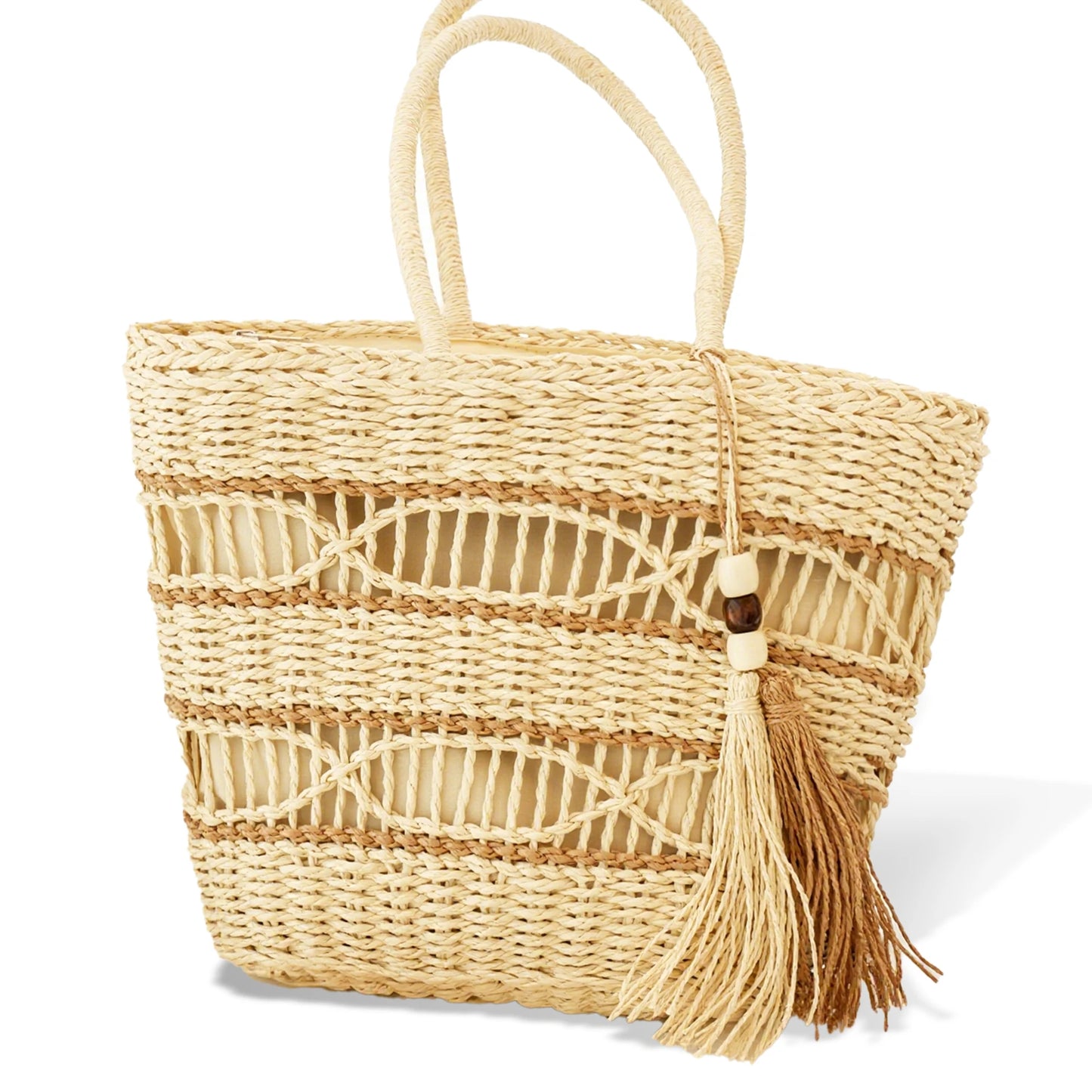 Fashion Woven Hollow Shoulder Bag Straw Summer Handbag Beach Travel Handbag Women's Bag Women's Crossbody Bag