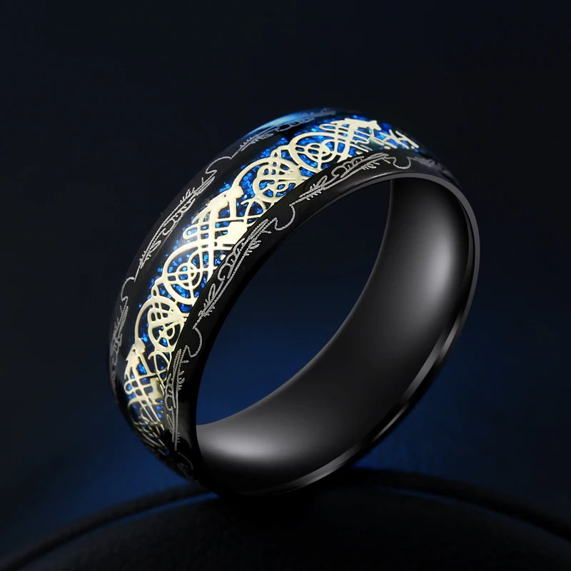 02 2024 Dragon Ring For Men Women Wedding Stainless Steel Jewelry