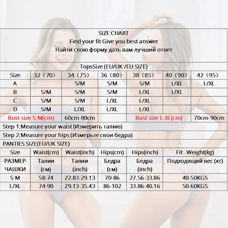 Women Bra Set Sexy Lingerie Female Underwear Set Bralette Ribbed Tops Girls Fashion Brassiere Basic Stretchy Tank Crop Tops