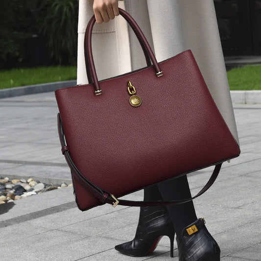 2ndr Brand Solid Color Fashion Design Lady Pu Leather Tote Hand Bag Ladies Women Handbags