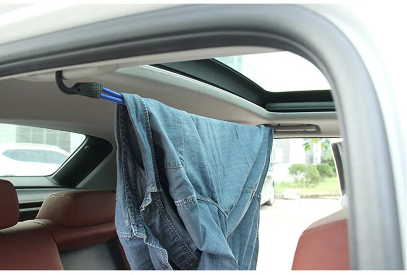 1.5M Elastic Strap Adjustable Tension Belt Car Clothesline Hook Cargo Luggage Lashing Buckle Rope For Motorcycle Travel