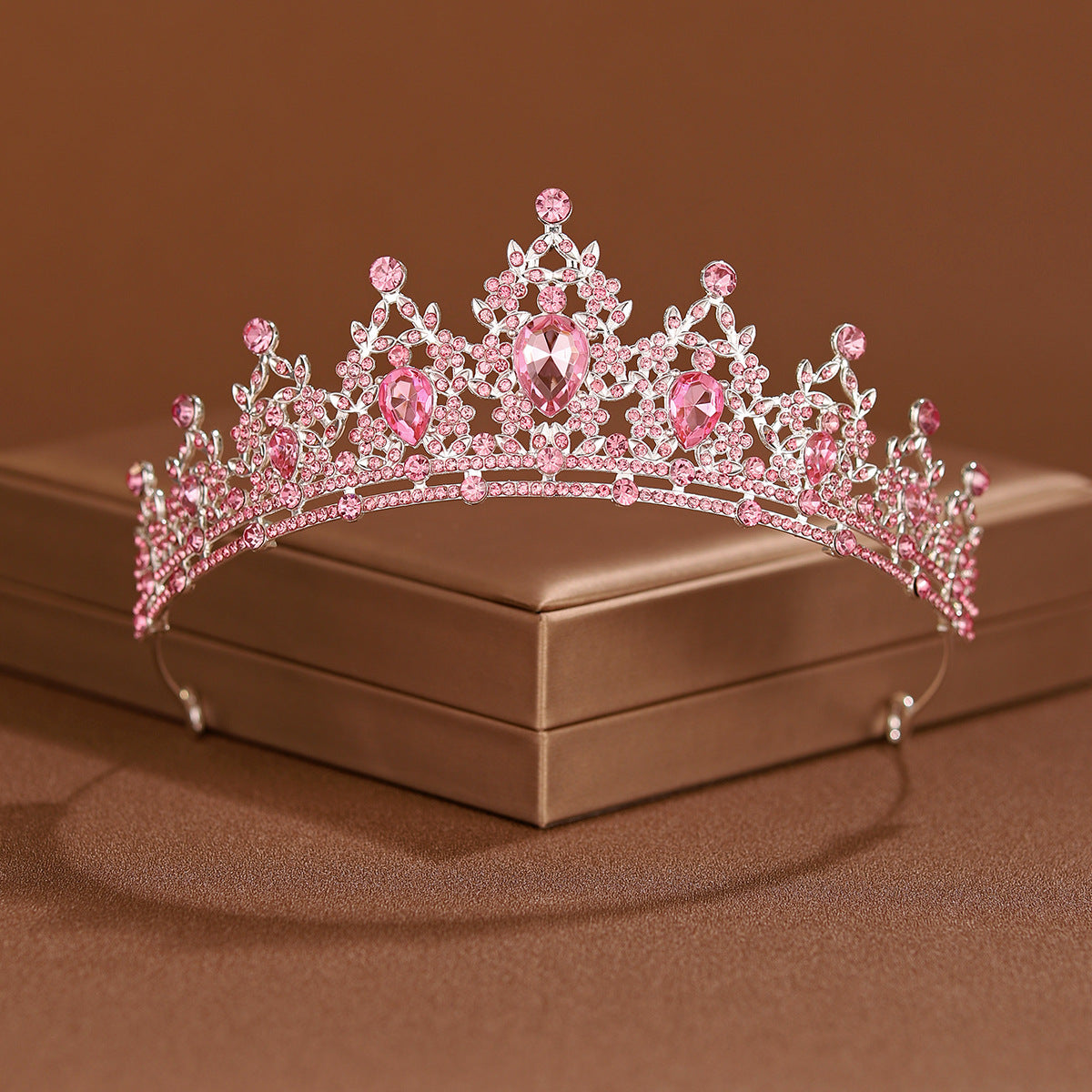 24 colors Bridal Headwear Full Of Sweet Atmosphere Baroque Gold-colour Ladies' Tiaras For Wedding Bride