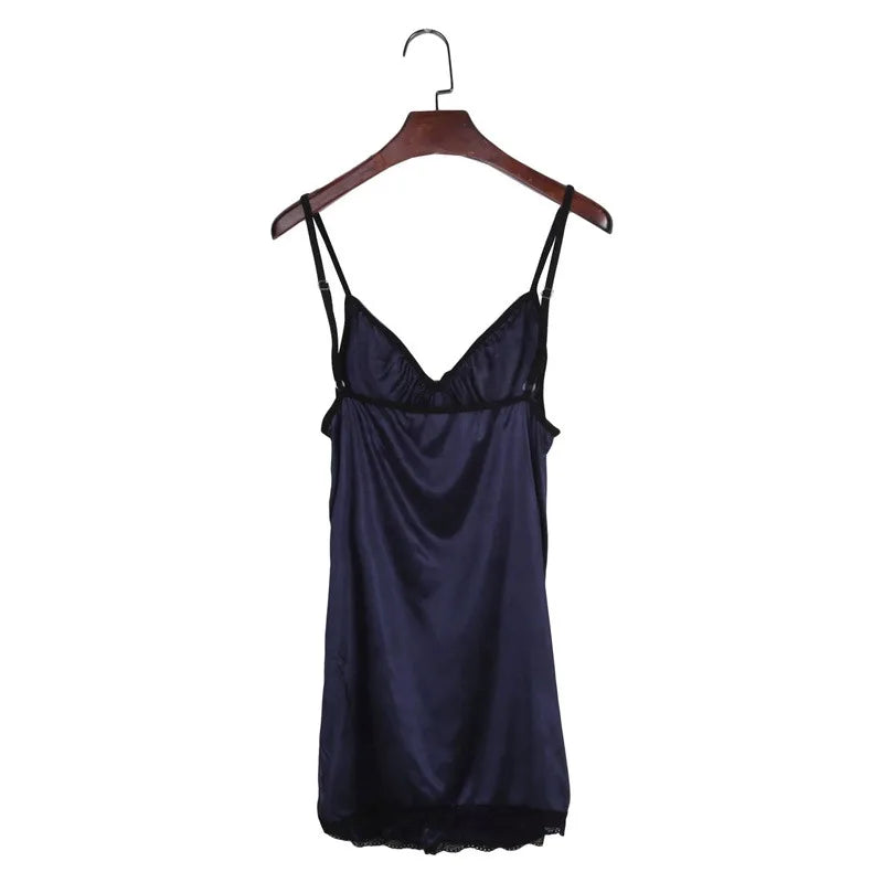 Sexy Nightgown For Women Sexy Nightie Sleepwear Plus Size Lace Floral Female Lingerie Suspenders Nightdress Robe Babydoll Summer