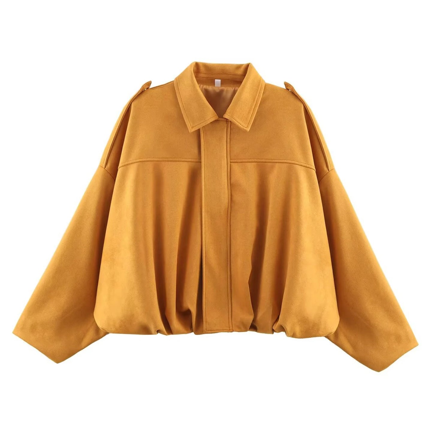 Women's Jackets Coat Fashion Turn-down Collar Long Sleeve Loose Coats Vintage Female Outerwear Chic Street Youth Jackets Tops