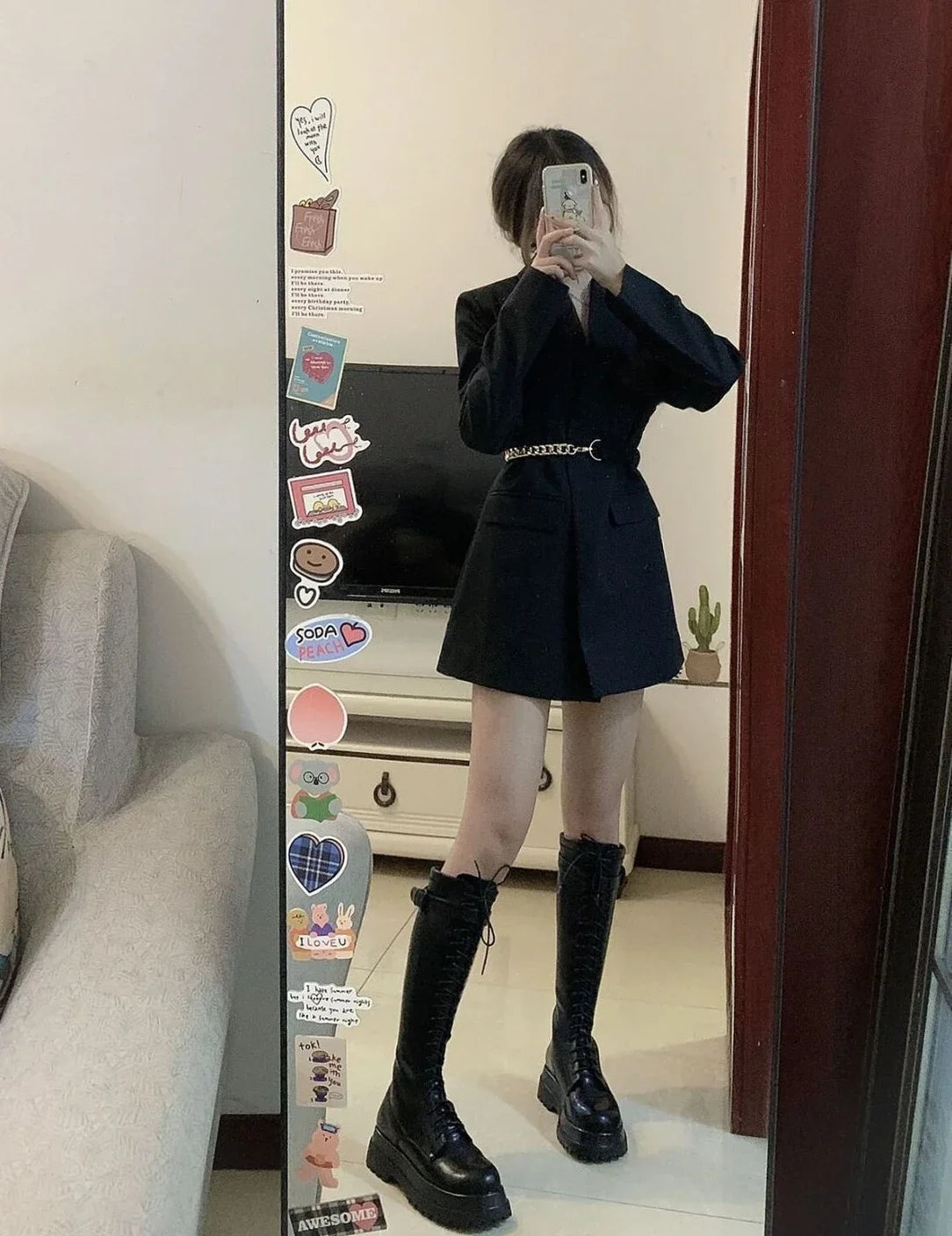 Blazer Woman Jacket Black Over Long Outerwears Dress Coats For Women Clothes Slim Modern Bags On Offer With Premium New In