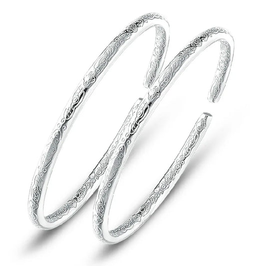 925 Sterling Silver Boho Bangles For Women Fashion 2022 Luxury Designer Jewelry Accessories Wholesale  GaaBou