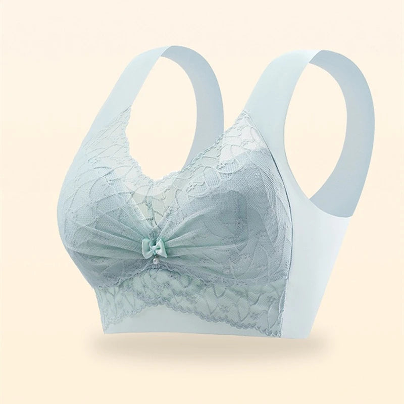 Beautiful Back Bra For Women, Fixed Cup, Adjustable, Seamless Push-up, Secondary Breasts, Anti-sagging, Lace Vest Bra