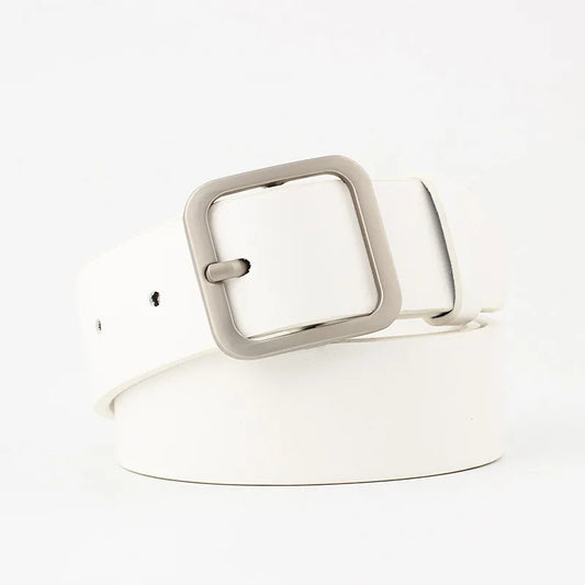 Women's Black White Fashion Belt Casual Minimalist Belt Girl Waistband Stylish Women's Belts Waist Female Belts BGS02