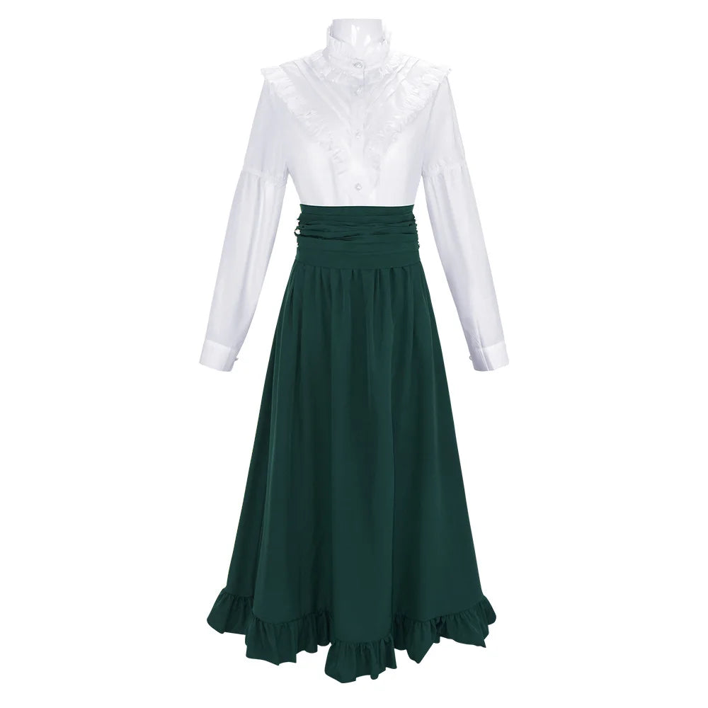 19th century Victorian women's dress classic two-piece Renaissance dress