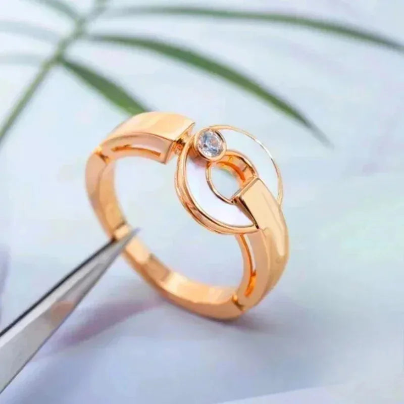 925 High-quality Women's Jewelry Ring Is Like A Rainbow, Which Takes You Into The Fairy Tale World To Meet Prince