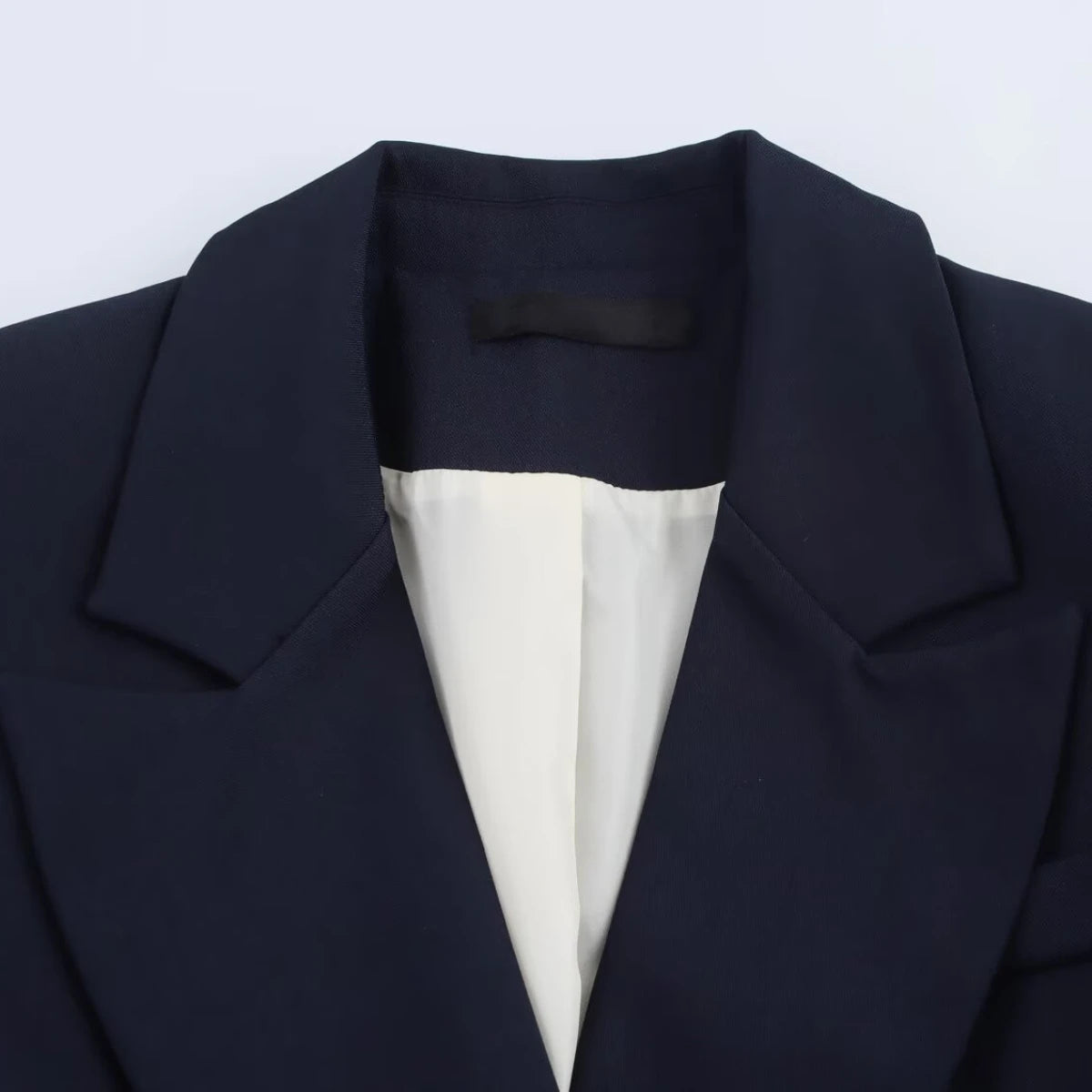 Women's Basic Suit Jacket Trousers Suit Lapel Double-breasted Top High Waist Pants Spring and Summer New Casual Chic Suit