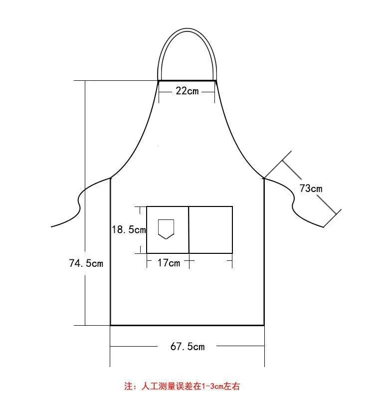 Kitchen Waterproof Aprons for Woman Men Chef Work Apron for Grill Cooking Restaurant Bar Shop Cafes Beauty Nails Studios Uniform