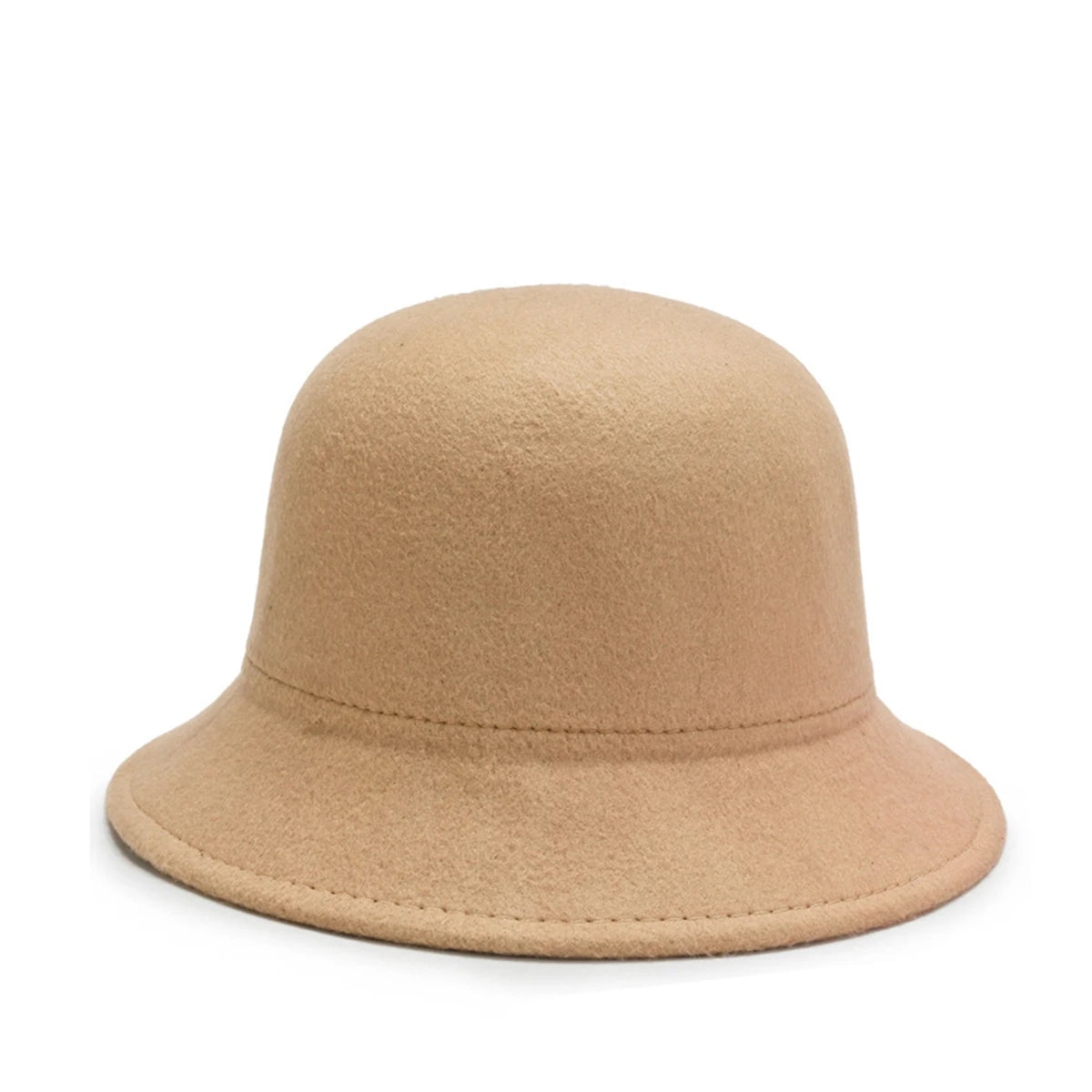 Women's Hat for Spring, Autumn, and Winter Korean Style British Fashion Versatile Jazz Woolen Bucket Hat Fisherman Hat Wide-Brimmed Hat for Parties, Outings, Shopping, Work, and Students