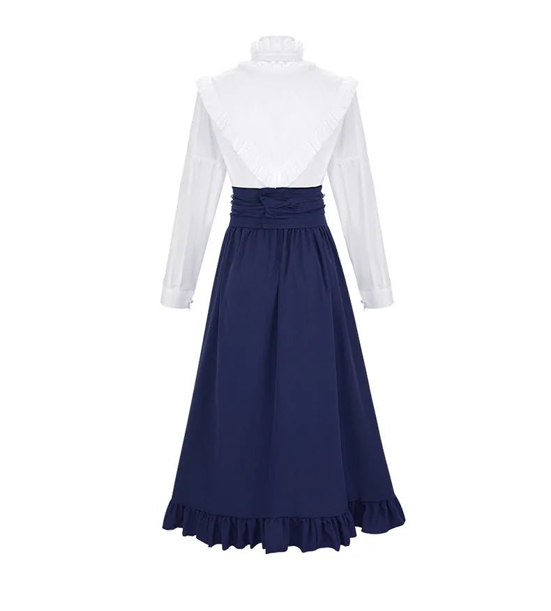 19th century Victorian women's dress classic two-piece Renaissance dress