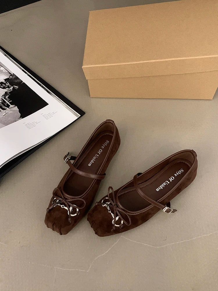 Shoes Woman 2024 Square Toe Autumn Elegant Female Footwear New Fall Summer Moccasin Dress Mary Janes Shoes Woman 2024 Female Foo