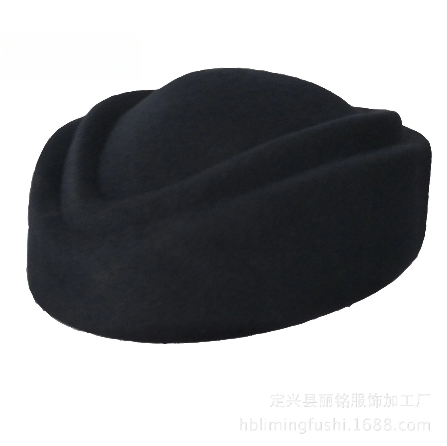 Wool Felt Beret Hats for Women Stewardess Boat Hat with Slot Black Red Blue Casher Elegant Fashion Spring Summer Caps