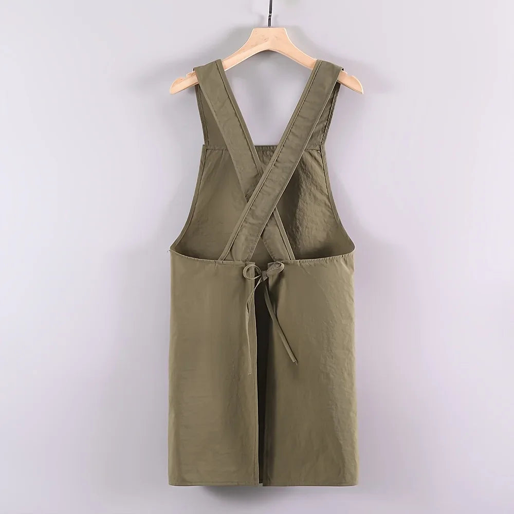 New Korean Household Kitchen Adult Waist Apron Waterproof Oil Resistant Cooking Chef Workwear for Catering Waiter Work Clothes