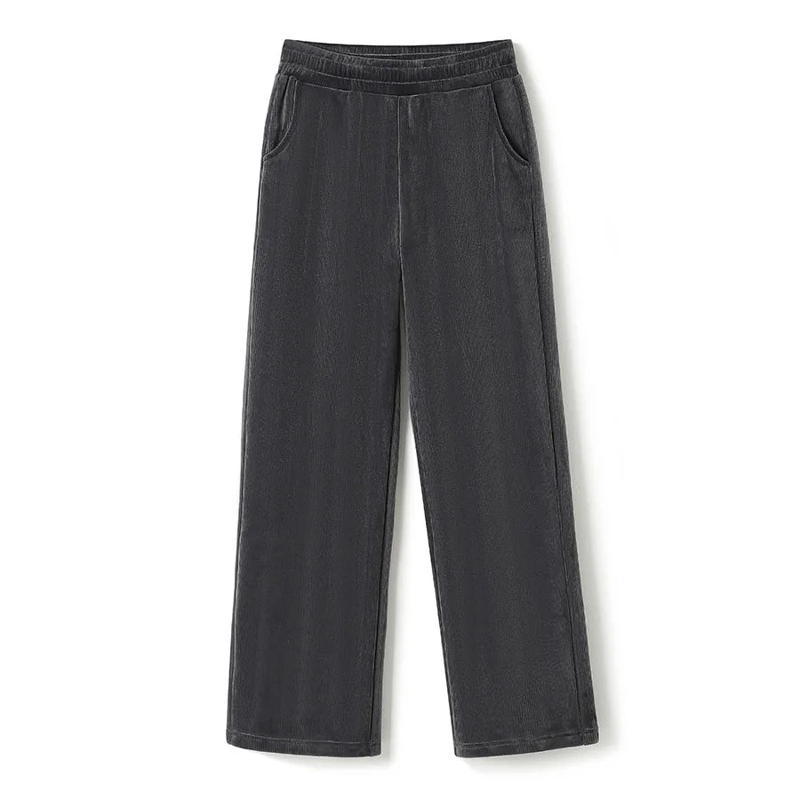 Wide-leg Trousers Women Autumn Winter 2025 New High Waist Draping Straight Tube Casual Versatility Floor Straight leg pants