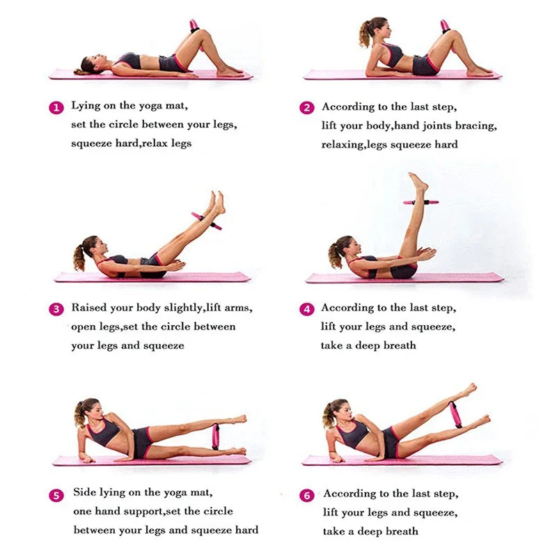 Yoga Fitness Ring Pilates Ring Women Girl Exercise Home Resistance Elasticity Yoga Gym Workout Pilates Circle Yoga Circle  